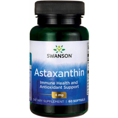 Swanson Astaxanthin 4 mg 60 kapslí