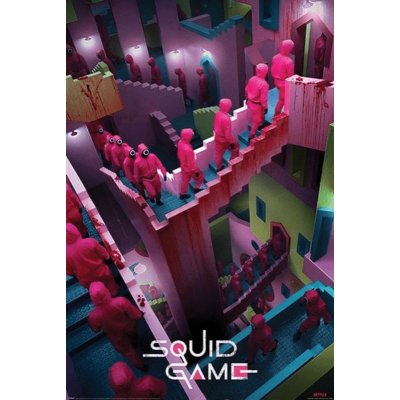 Plakát Squid Game - Crazy Stairs 61 x 91 cm – Zboží Dáma