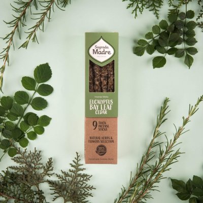 Sagrada Vonné tyčinky Madre Herbal Eucalyptus & Laurel & Cedar 44 g – Hledejceny.cz