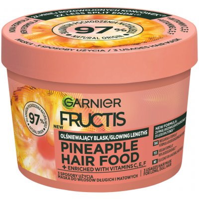 Garnier Fructis Hair Food Pineapple 3v1 maska pro dlouhé vlasy 400 ml – Zboží Dáma
