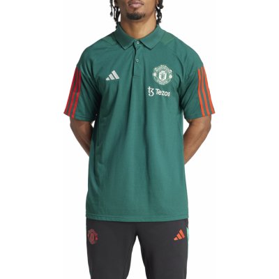 adidas pánská polokošile Manchester United 23/24 Polo zelená – Zboží Mobilmania