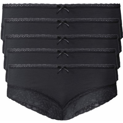 esmara krajkové kalhotky, 5 kusů černá – Zboží Mobilmania