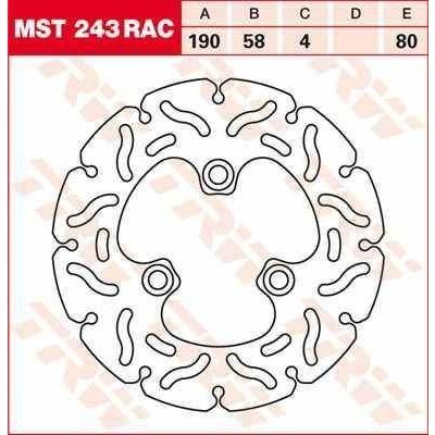 TRW MST243RAC brzdový kotouč, zadní – Hledejceny.cz