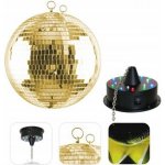 Eurolite Zrcadlová koule 20cm zlatá – Zbozi.Blesk.cz