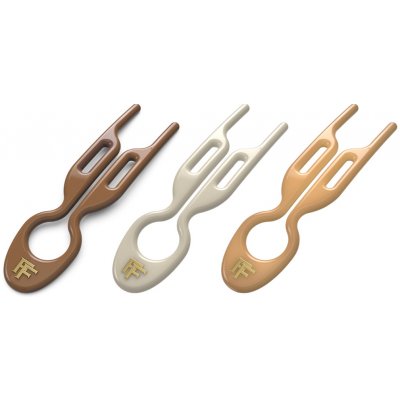 Fiona Franchimon Nº 1 Hairpin | Milano Collection | Mochaccino, Cream White & Smooth Caramel – Zboží Dáma