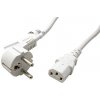 Napájecí kabel goobay Kabel síťový, CEE 7/7(M) - IEC320 C13, bílý, 5m (51321) - 19.92.0015