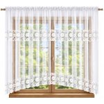 BytoTex Záclona LG 443 s bílou krajkou 400x160 cm – Hledejceny.cz