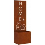 VidaXL Zahradní květináč s dekorativní deskou Rezavá 50 x 140 cm – Hledejceny.cz
