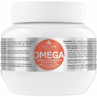 Kallos Omega Maska pro regeneraci vlasů 275 ml – Zboží Mobilmania