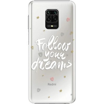 Pouzdro iSaprio - Follow Your Dreams - white Xiaomi Redmi Note 9 Pro / Xiaomi Redmi Note 9S