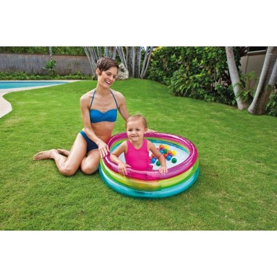 Intex 48674 duhový bazén s míčky 86 x 25 cm – Zboží Mobilmania