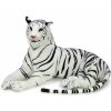 Plyšák andos Obrovský tygr bílý ležící + ocas