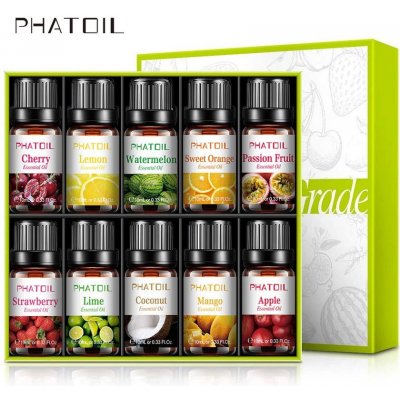 Phatoil esenciální Ovocné oleje sada 10 x 10 ml – Hledejceny.cz