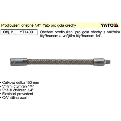 Yato Nástavec 1/4 – Zboží Mobilmania