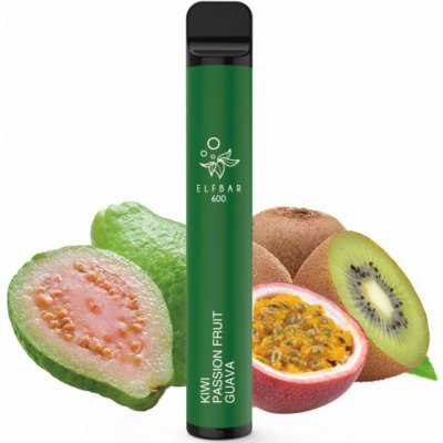Elf Bar 600 Kiwi Passion Fruit Guava 10 mg 600 potáhnutí 1 ks – Zboží Mobilmania
