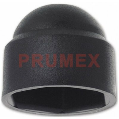 Krytka klobouková pro šestihran M10 PVC černá s=17 mm – Sleviste.cz