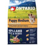 Ontario Puppy Medium Lamb & Rice 2,25 kg – Hledejceny.cz