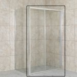 Olsen Spa Sprchové dveře do niky TREOS, Hliník leštěný, Šířka 120 cm, Univerzální Levé / Pravé, Čiré bezpečnostní sklo - 6 mm (OLBENW102712CC)