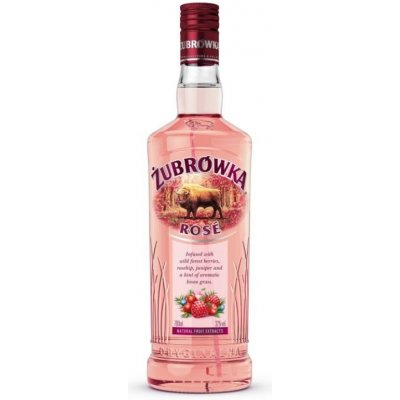 Zubrowka Rose Vodka 32%0,5 l (holá láhev) – Zboží Dáma