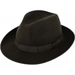Fiebig Headwear since 1903 klobouk fedora plstěný hnědý s hnědou stuhou hnědý – Zboží Dáma
