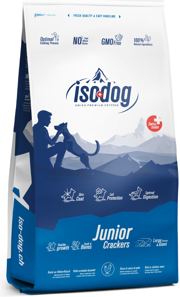 Iso-dog JUNIOR CRACKERS Chicken Large & Giant Breeds 20 kg