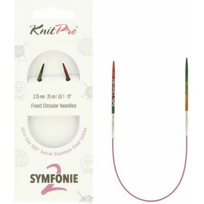 KnitPro Symfonie2 kruhové pletací jehlice 25 cm 2,25 mm – Sleviste.cz