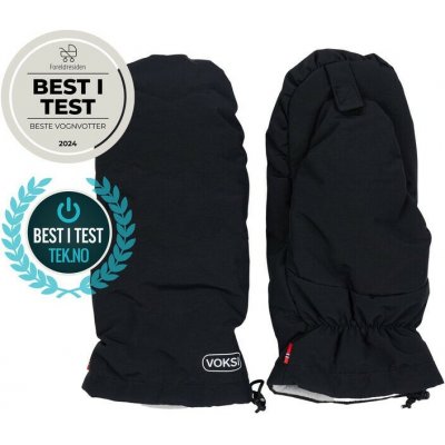 Voksi Stroller Mitten Black/Light Grey – Zboží Dáma