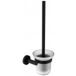 Sapho DARK WC štětka nástěnná, miska mléčné sklo, 104113010 – Hledejceny.cz