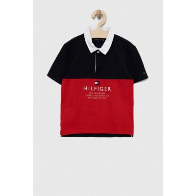 Tommy Hilfiger dětské polo tričko červená