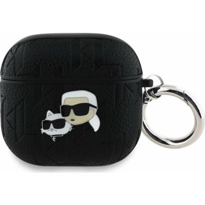 Karl Lagerfeld PU Embossed Karl and Choupette Heads Pouzdro pro AirPods 4 KLA4PGKCPK – Zboží Živě