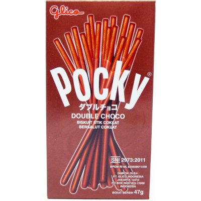 Glico Pocky Double Choco 47 g – Zbozi.Blesk.cz