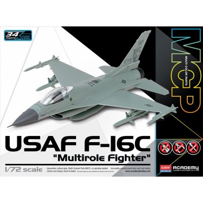 Academy Model Kit letadlo 12541 USAF F 16C Multirole Fighter MCP 1:72