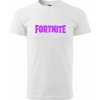 Pánské Tričko Sablio tričko s potiskem Fortnite Pink bílé