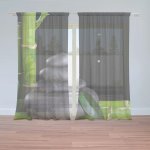 Sablio Záclony Bambus a kameny: 2ks 150x250cm – Hledejceny.cz