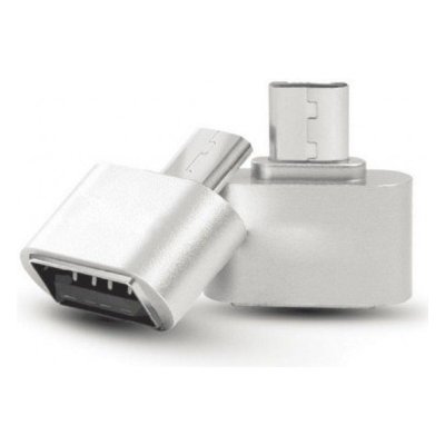Redukce WG Micro USB na USB s OTG, stříbrná – Zbozi.Blesk.cz