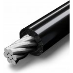 Ocelové lanko potažené PVC 1,6/3mm 1x7 ČERNÉ 15 m – Hledejceny.cz