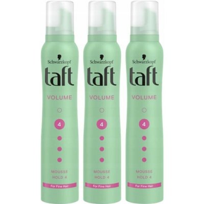 Taft Volume Ultra Strong Pěna na vlasy 3x200 Ml – Sleviste.cz