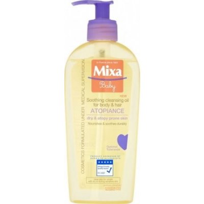 Mixa zklidňující a čisticí olej Soothing Cleansing Oil For Body & Hair 250 ml – Zboží Mobilmania