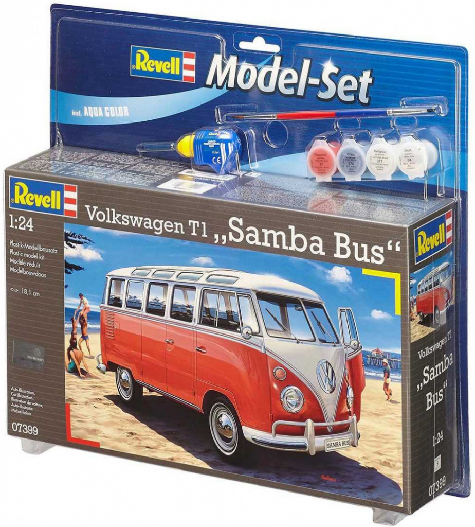 Revell ModelSet auto 67399 VW T1 Samba Bus 1:24