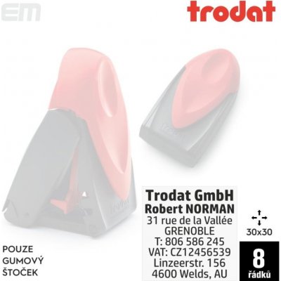 Trodat 9430 [ 30 x 30 mm] pouze gumový štoček – Zboží Mobilmania