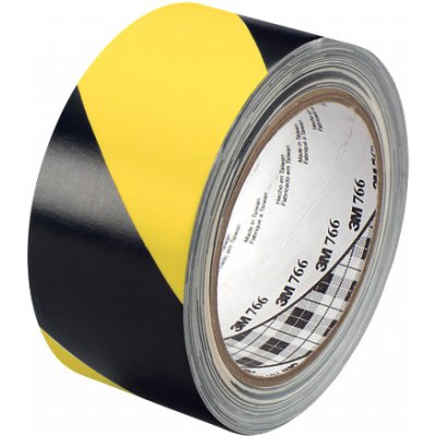3M 766 výstražná lepicí páska 50 mm x 33 m x 50 mm černo-žlutá