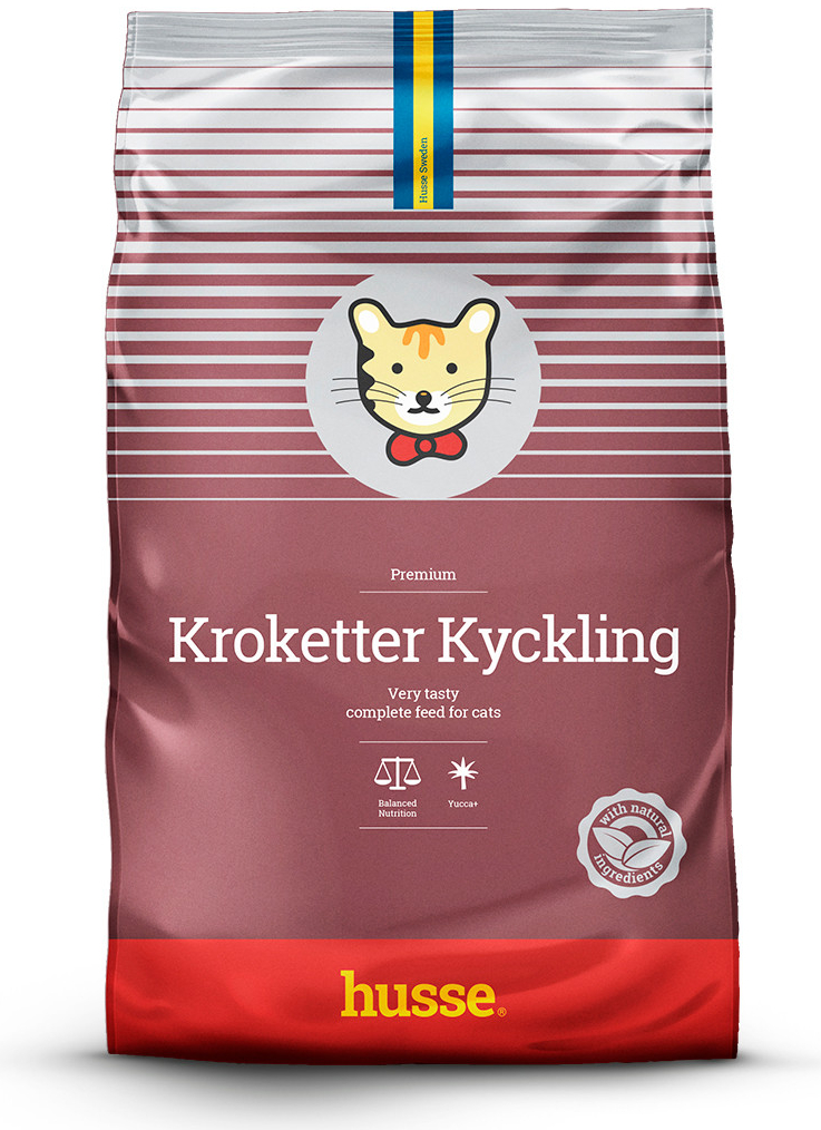 Husse Kroketter Kyckling Granulované s kuřecím masem 2 kg