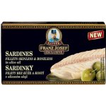 Kaiser Franz Josef Exclusive Sardinky filety ve slunečnicovém oleji 90 g – Zboží Dáma
