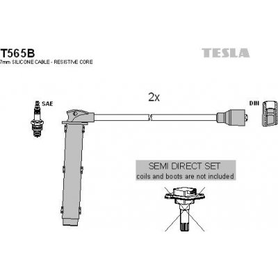 Sada kabelů pro zapalování TESLA T565B – Hledejceny.cz