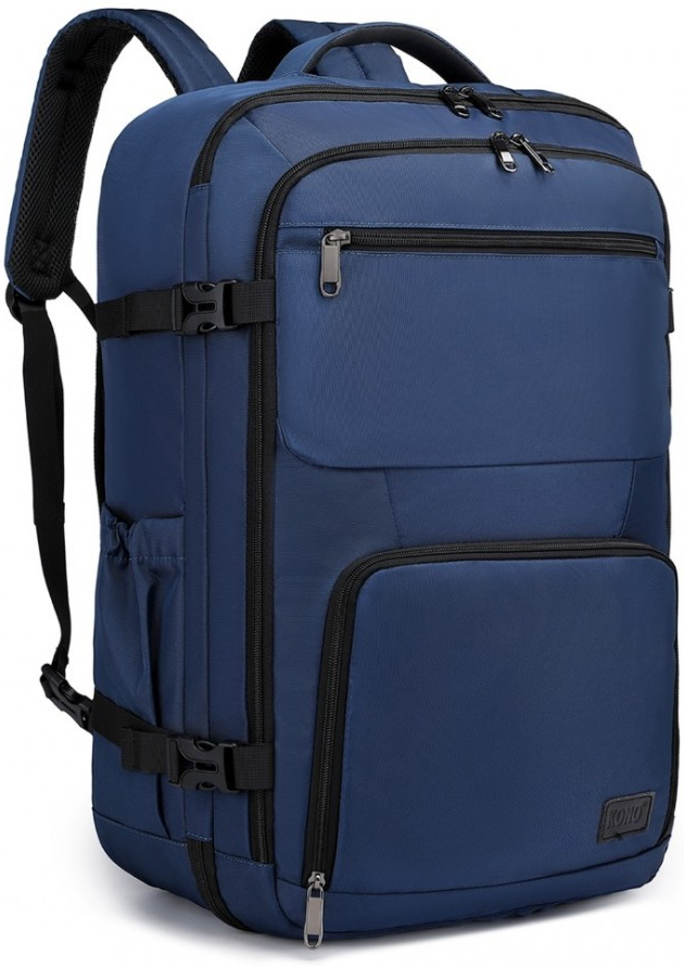 Konofactory Tmavě modrý objemný cestovní do letadla Explorer 39 l