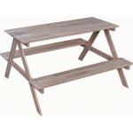 Dětský piknikový stůl Bamori olejované akáciové dřevo 91 x 100 x 56 cm – Zboží Dáma