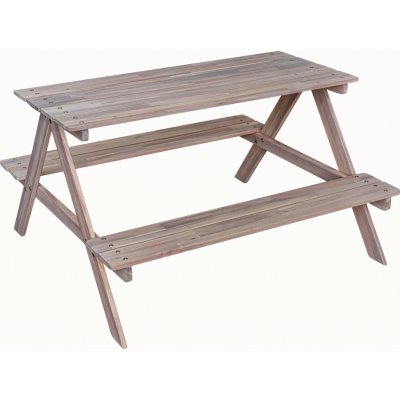 Dětský piknikový stůl Bamori olejované akáciové dřevo 91 x 100 x 56 cm – Zboží Dáma