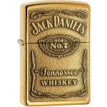 Zippo benzínový JACK DANIEL 24146’S LABEL BRASS EMBLEM – Hledejceny.cz