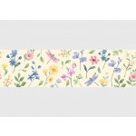 AG Design WB-8487 Samolepící bordura Zahradní Vážky, rozměry 5 m x 13,8 cm – Zboží Dáma