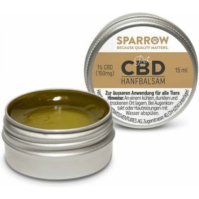 Sparrow konopný balzám s 1% CBD 15 ml – Hledejceny.cz
